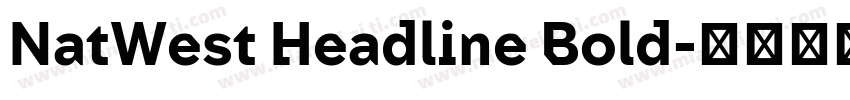 NatWest Headline Bold字体转换